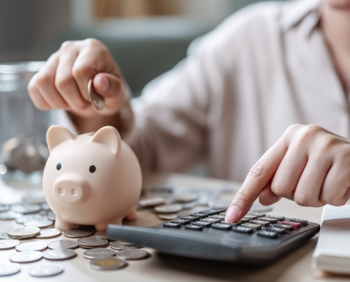 S.A. Associates doing cash flow projection planning for business owners managing savings, budgeting, and future financial stability.